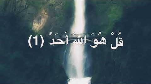 سورة الإخلاص للقارئ عبد الرحمن مسعد