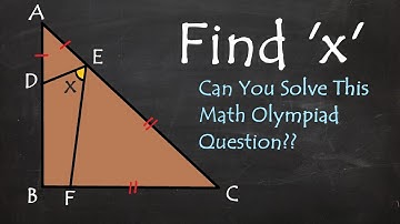 Solving an Intriguing Geometry Problem from Math Olympiad | Geometry Challenge