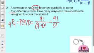 Section 12 2 Permutations & Combinations VIDEO