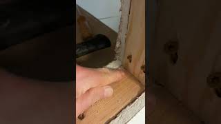 Rough framing the opening so the closet Door goes on next. Finding useful space part 4.