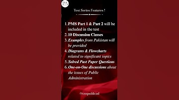 PMS Public Administration test series  #Part1 #Part2 #pms  #publicadministration  #bureaucracy