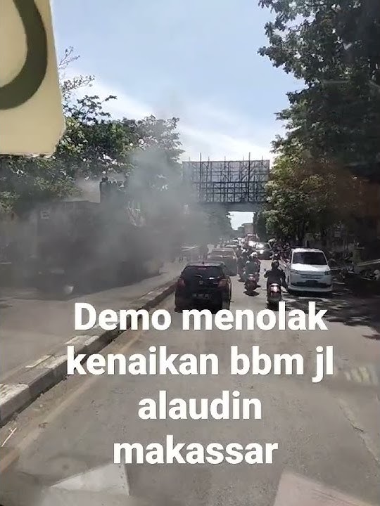 demo mahasiswa makassar menolak kenaikan bbm