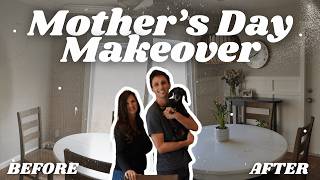 How I Transformed My Mom’s Dining Room with a Board & Batten Accent + Plant Stand for Mother's Day 🥳