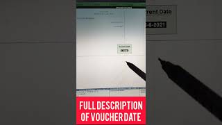 Voucher Date in Tally ! Voucher Date ! #tallyerp9 #shortfeed #tallyprime #shorts #youtubeshorts