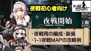 ドルフロ 夜戦初心者向け 夜戦での編成 装備例 N1 1攻略例 ドールズフロントライン 旧 少女前線 Youtube