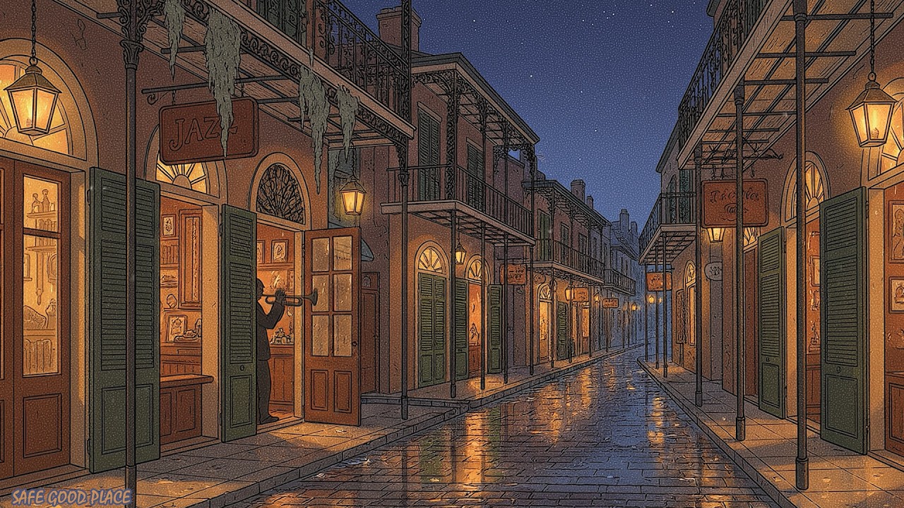 1950s New Orleans Lofi Jazz · Vintage French Quarter Night Ambience