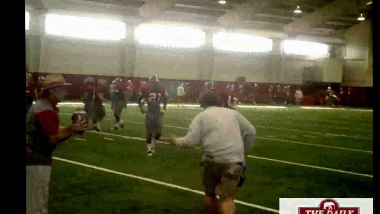 Alabama, Nick Saban returns for 2011 BCS practice - YouTube