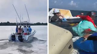 Fishermen Tread Water for Over 4 Hours After Boat Sinks