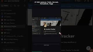 I replaced Toggl, Harvest & HoneyBook with €27 #shorts #freelancer