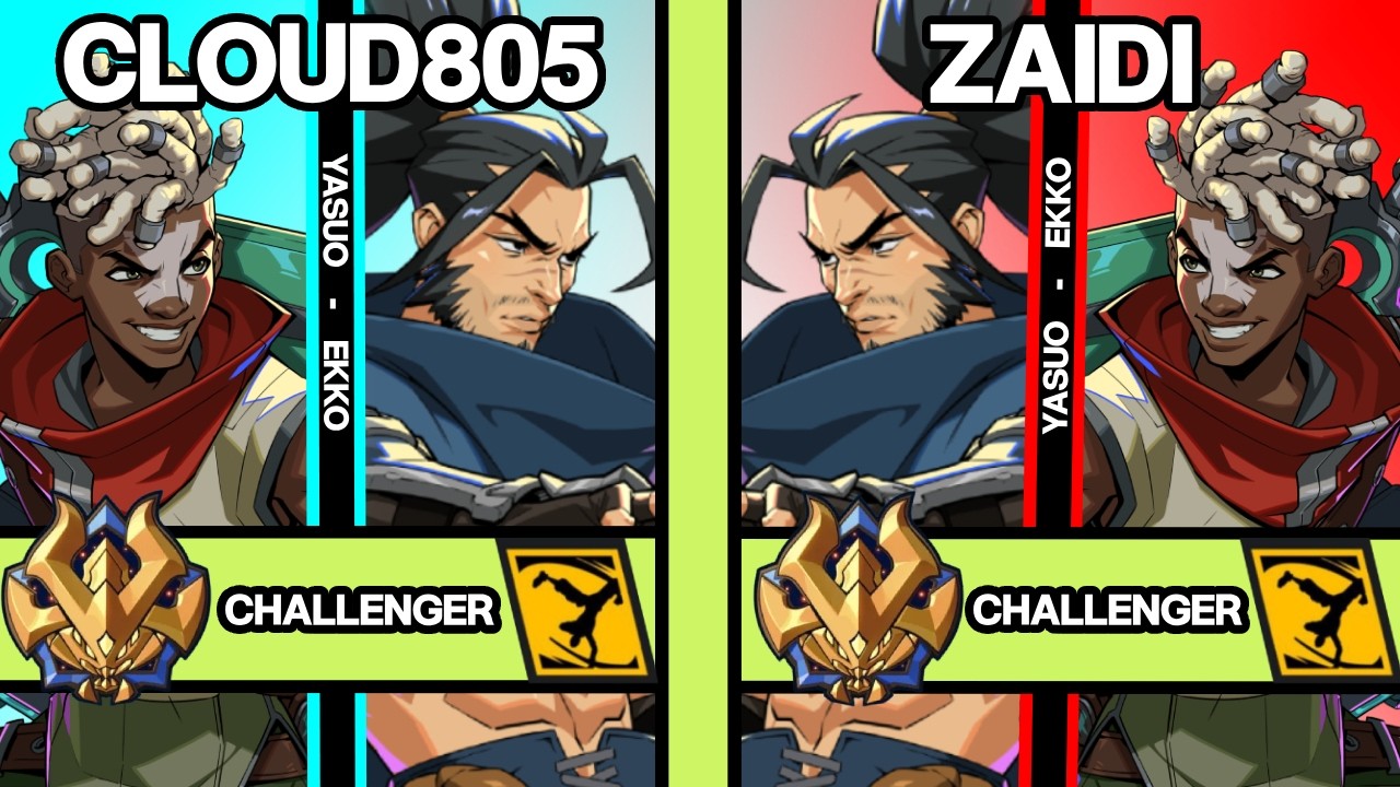2XKO ▱ CLOUD805 (Yasuo-Ekko) vs ZAIDI (Yasuo-Ekko) ▱ 2XKO Pro