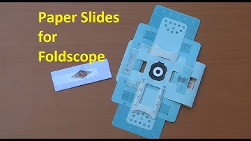 Paper Slides For Foldscope
