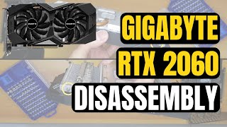 Gigabyte RTX 2060 D6 6GB Disassembly Parts Teardown