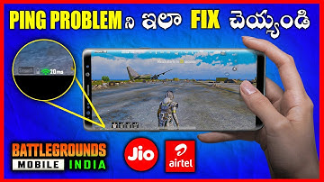 HOW TO FIX PING PROBLEM IN BATTLEGROUNDS MOBILE INDIA | JIO, AIRTEL | TELUGU | DAVINCI TELUGU GAMER