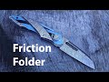 Making a friction folding knife with Damasteel blade and scales