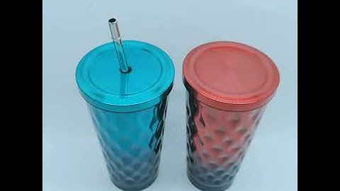 straw vacuum mug