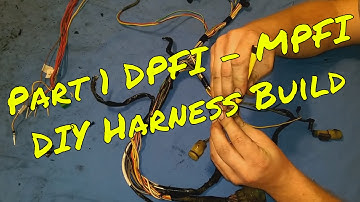 DIY HOW TO: Dpfi to Mpfi Swap Wiring Harness Build -  z6 jdm