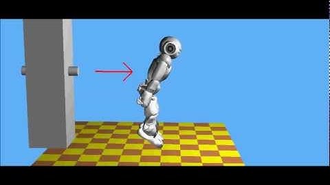 NAO Fall Avoidance Hip Strategy Webots Simulation