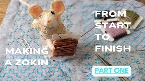 SASHIKO...MAKING A ZOKIN FROM START TO FINISH ♡ PART ONE ♡