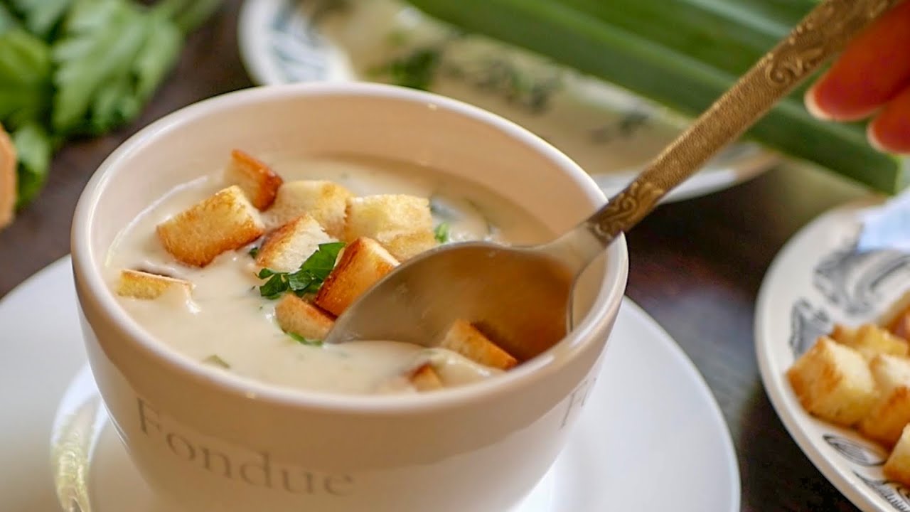 Cremige Knoblauchsuppe mit würzigen Croutons I schnelles Soulfood I Einfaches Rezept @BerndZehner