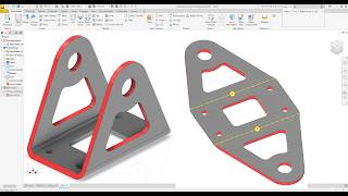 Autodesk inventor 2027 Create Sheet Metal Designe EXERCISE 212