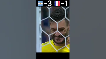 Argentina Vs. France 🇦🇷🇫🇷 | #shorts #worldcup (Song: Hymn for the weekend)