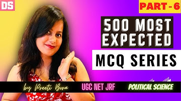 500 Most Expected MCQs for NTA UGC NET JRF Political Science 🔥