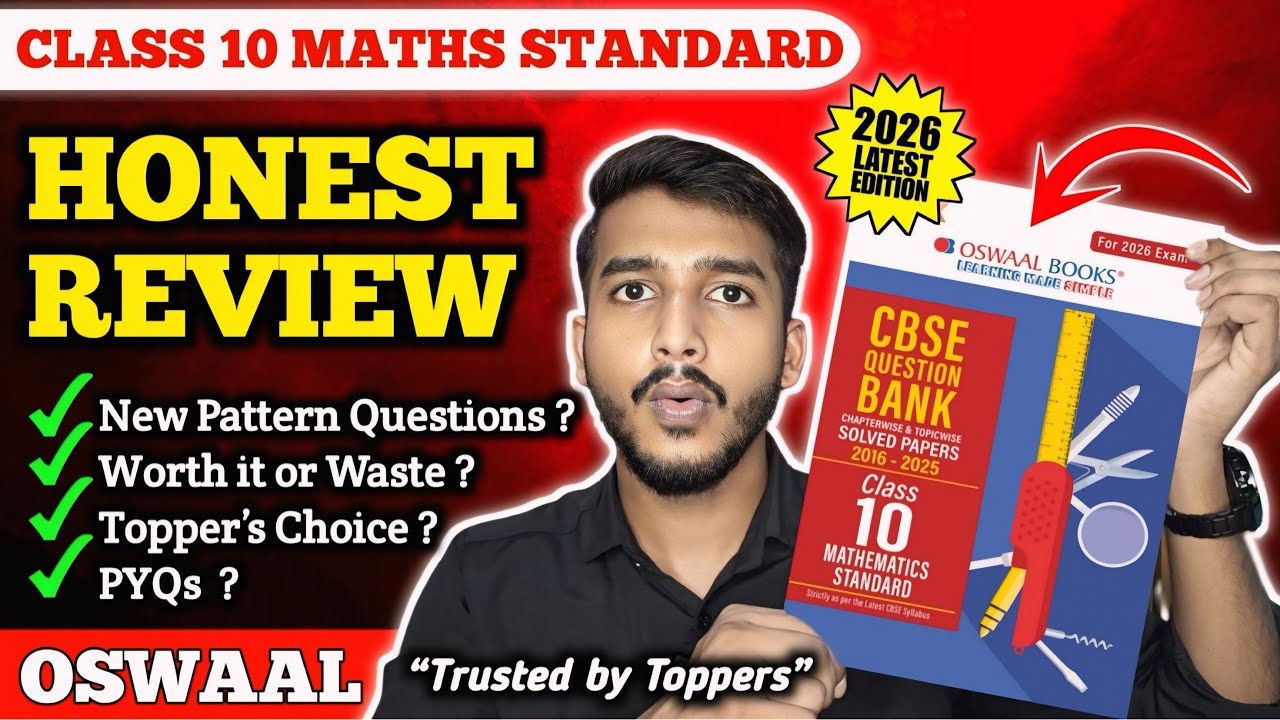 Oswaal Question Bank Class 10 Maths Standard 2025-26 Review 🔥 | Best ...