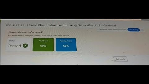 🔥 Oracle Cloud Infrastructure 2025 Generative AI Professional (1Z0-1127-25) Free