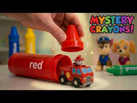 Mystery Crayons with Paw Patrol! 🖍️ Toddler Learning Video