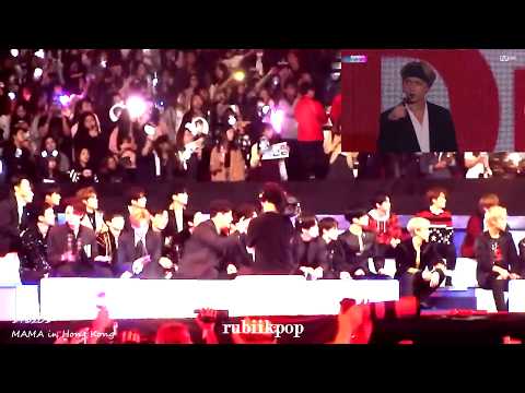 171201 Exo +  GOT7, Wanna One, NCT 127 Reaction to BTS (FULL) performance @ MAMA