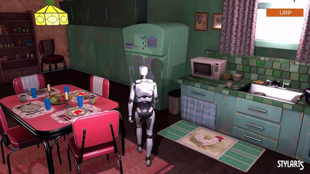 Stylized House Interior, video preview 15