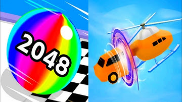 Ball Run 2048|| Shape Shifting|| All Levels Completed|| Android iOS Gameplay