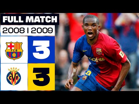 FC Barcelona 3-3 Villarreal CF | PARTIDO COMPLETO | LALIGA EA SPORTS 2008/09