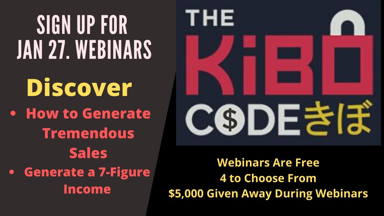The Kibo Code Launch - Sign Up For Jan. 27 Training Webinars for eCommerce Training
