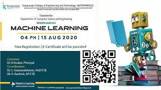 Machine Learning | Kongunadu College of Engineering & Technology | Pantech eLearning
