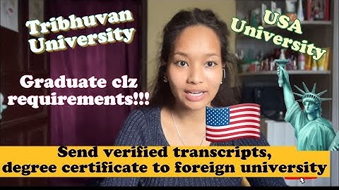 How to send official documents from TU 🇳🇵 to university abroad? MS/PhD