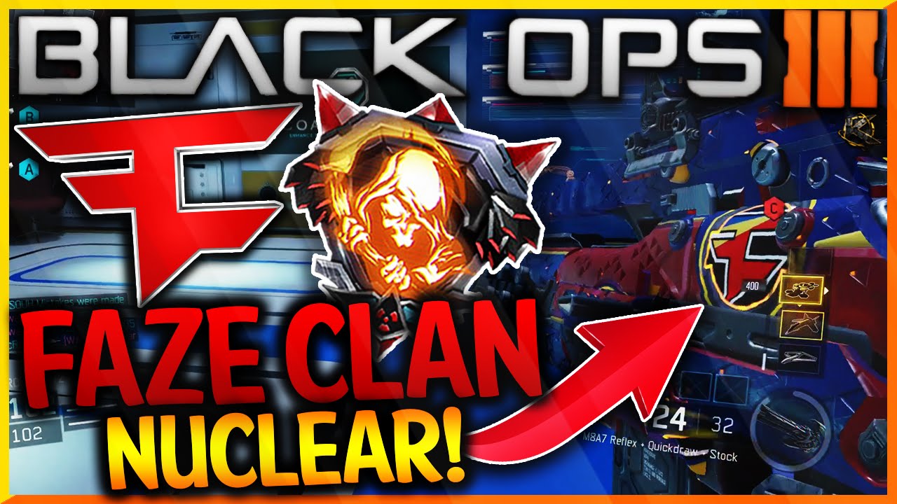 BLACK OPS 3 "FAZE CLAN CAMO" NUCLEAR GAMEPLAY! NEW "FAZE CLAN" CAMO