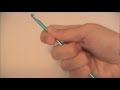 Crochet Basics - How to Hold a Crochet Hook