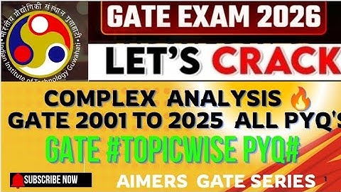 GATE Physics 2026 💯| Complex Analysis PYQ (2001–2025) | Full Solutions + Formula Revision | #AIMERS#