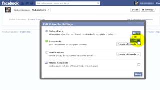 Facebook - How to Disable Subscribers / Remove Subscribe Button
