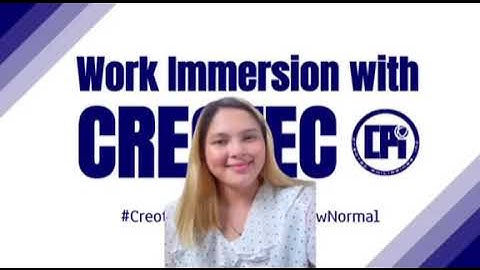 Work Immersion Experience