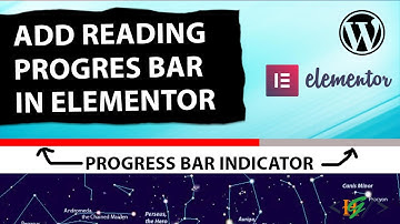 How to Add Reading Progress Bar Using EA in Elementor in WordPress