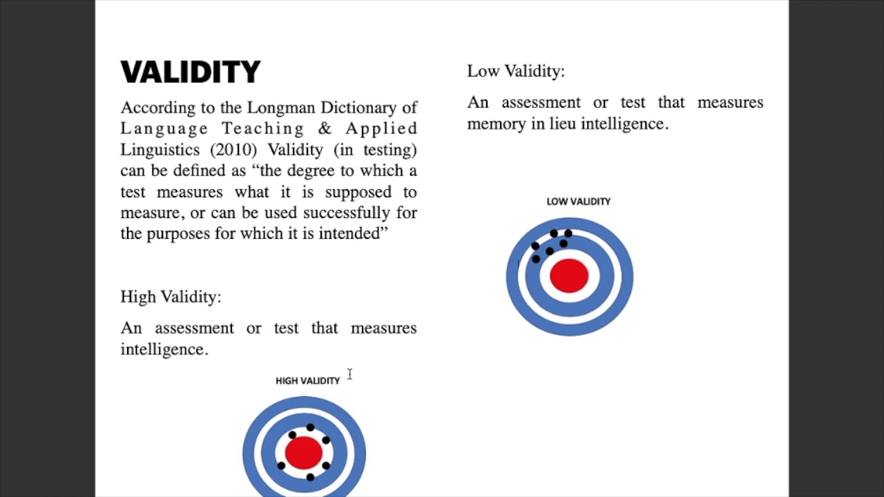 Validity in testing - YouTube