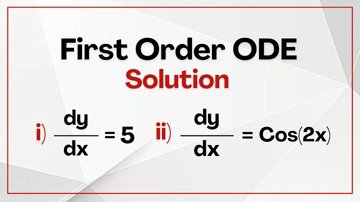 Direct Integration Method 1 : How to Solve Differential Equations by Direct Integration Method #ODE