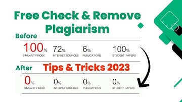 how to check and remove plagiarism from thesis online new 2023 | tips and tricks