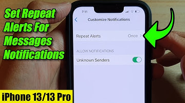 iPhone 13/13 Pro: How to Set Repeat Alerts For Messages Notifications