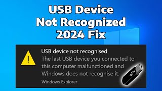 how to fix usb device not recognized problems in windows 11