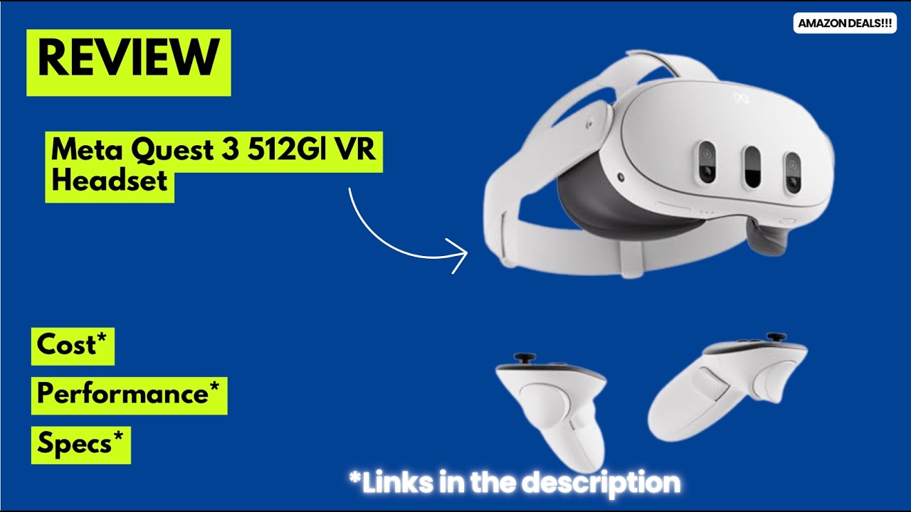 Meta Quest 3 Review 🔥 512GB VR Headset | 4K Display, 2X Power