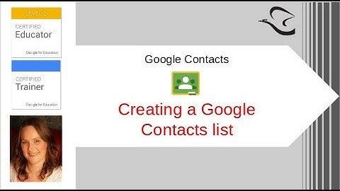 GSuite Google Contacts- Creating a Contacts list
