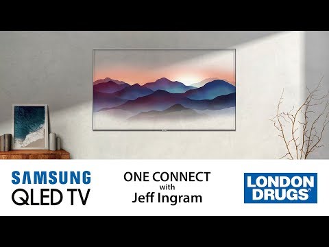 Samsung QLED TV:  Clean Cable Solution
